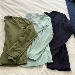 J. Crew Set of 3 long sleeve tees